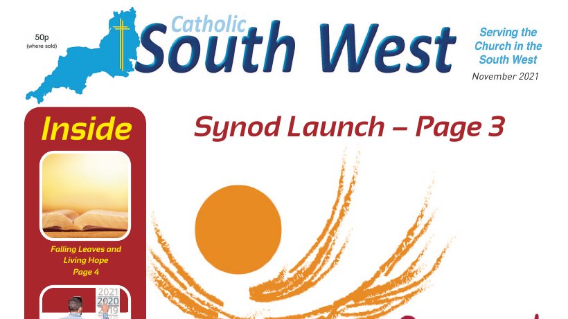 cathcomorg's tweet image. Catholic South West - Nov 2021 available online here! via @ChurchPapers ChurchPaper.co.uk/C.asp?P=14&amp;amp;D=1…
