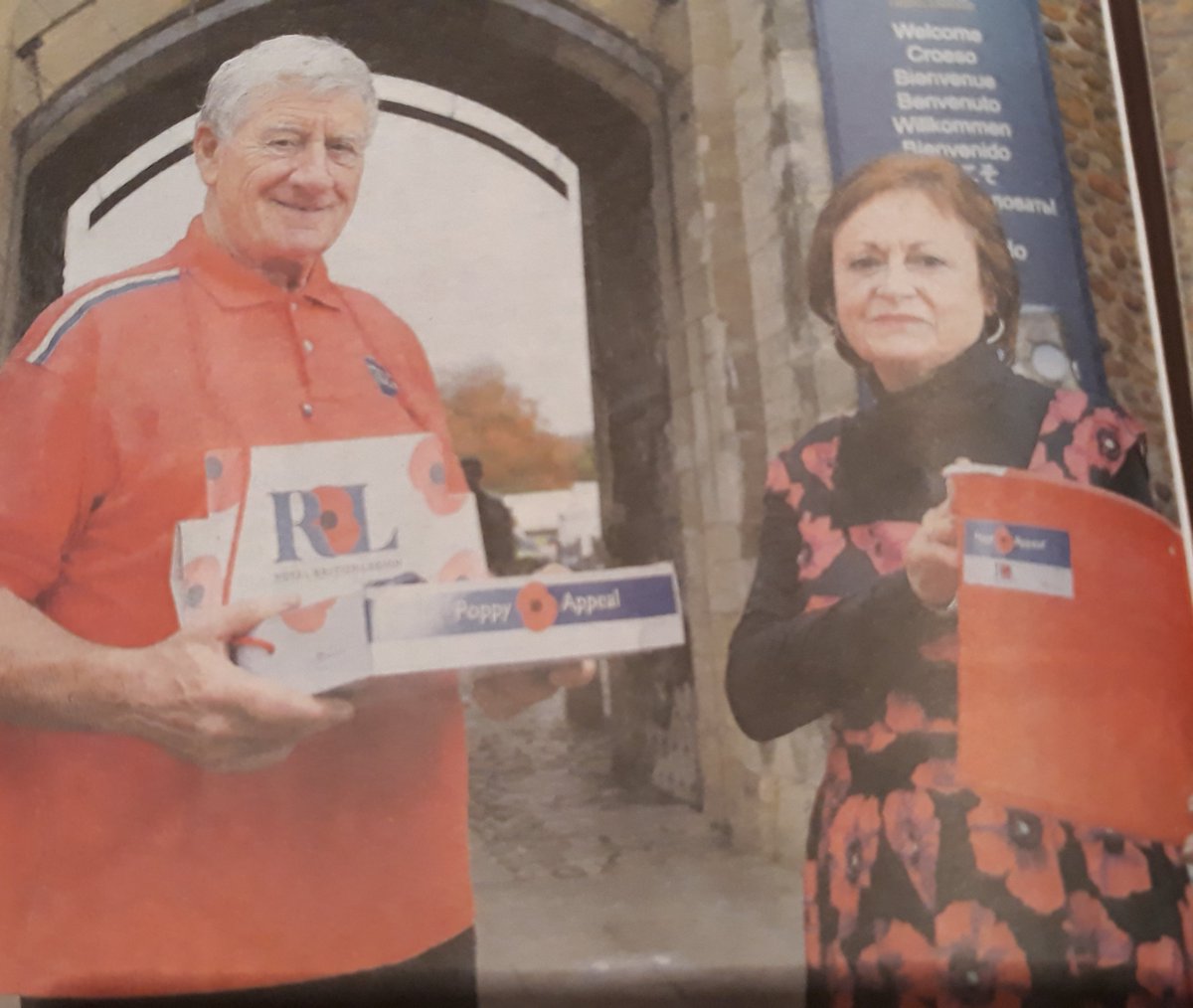 Lovely two page spread todays <a href="/Daily_Express/">Daily Express</a> focused on hardworking &amp; dedicated #PoppyAppeal volunteers who collect each &amp; every year to raise funds for work <a href="/PoppyLegion/">Royal British Legion</a> such as Peter &amp; Julie Wilson massive thanks to all those that collect &amp; support #everypoppycounts #diolch
