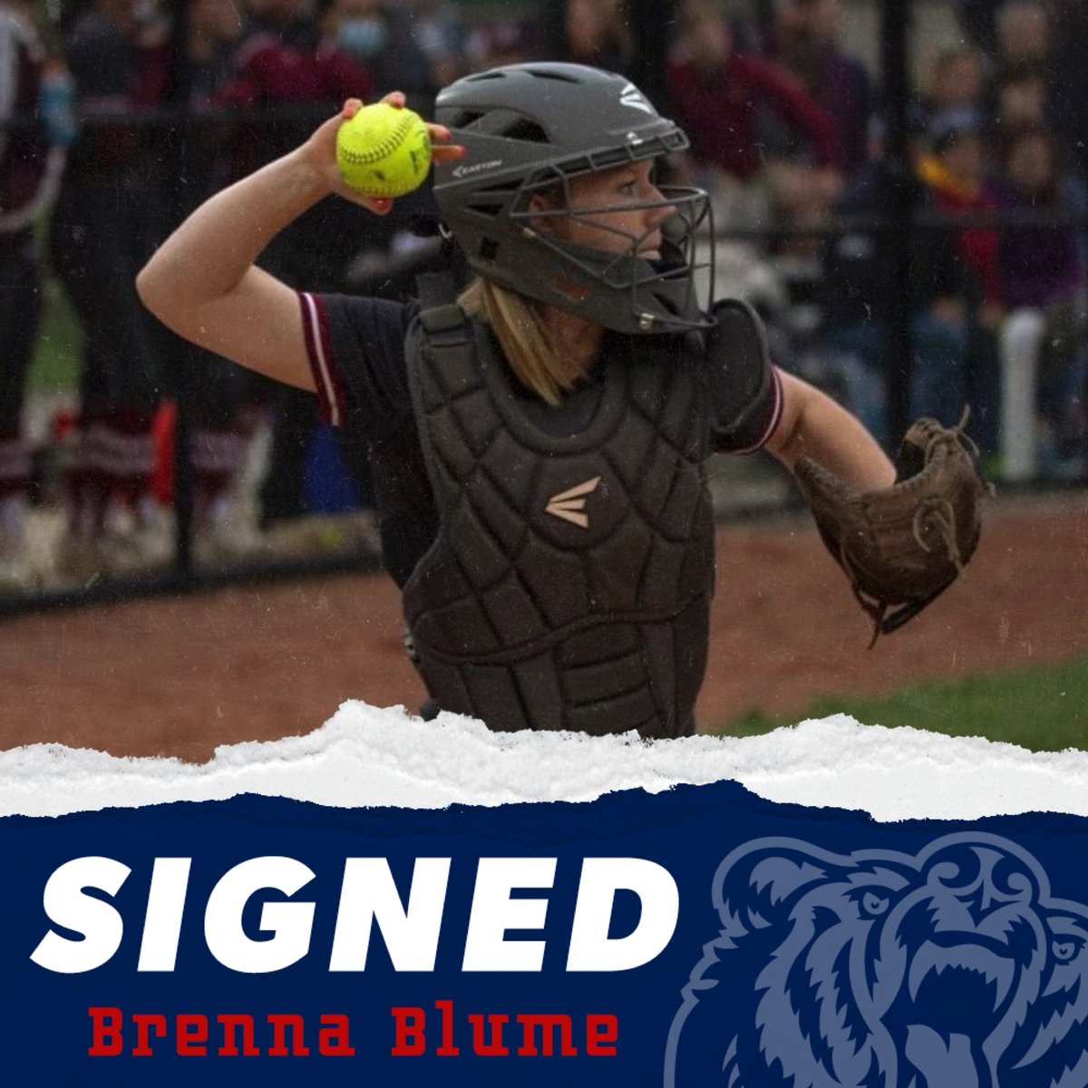 𝐒𝐈𝐆𝐍𝐄𝐃

Welcome Brenna Blume to the 🐻 Softball family‼️

#ItsBruinTime