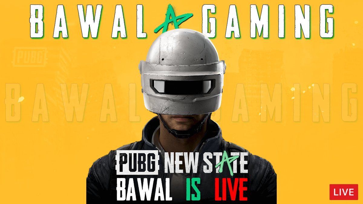 BawalGaming's tweet photo. PUBG: NEW STATE LIVE WITH BAWAL | LET'S PLAY TOGETHER https://t.co/W0qYtUhgUw 
.
@YouTube  @BawalGaming  #PUBGNEWSTATE #PUBG履歴書 #BawalGaming @PUBG_NEWSTATE https://t.co/EAx5SK1Em7