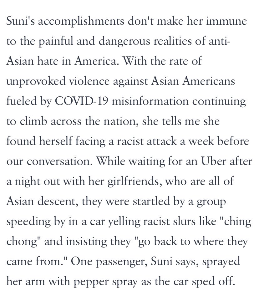 It’s just horrifying to read the racist bullshit Suni has had to face on top of everything else she has going on
