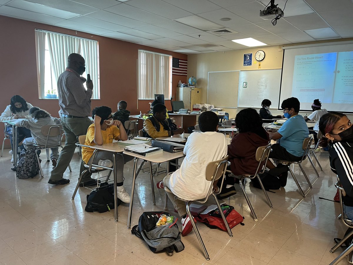 pcosme1908's tweet photo. These 6th math scholars are engaged and working with their awesome teacher, Mr. Frasier on the distributive property.
This is #studentengagement at its finest. This isβ¦we areβ¦@palmspringsms. π€© #OurShineIsInProgress https://t.co/tlu6gmjWbt