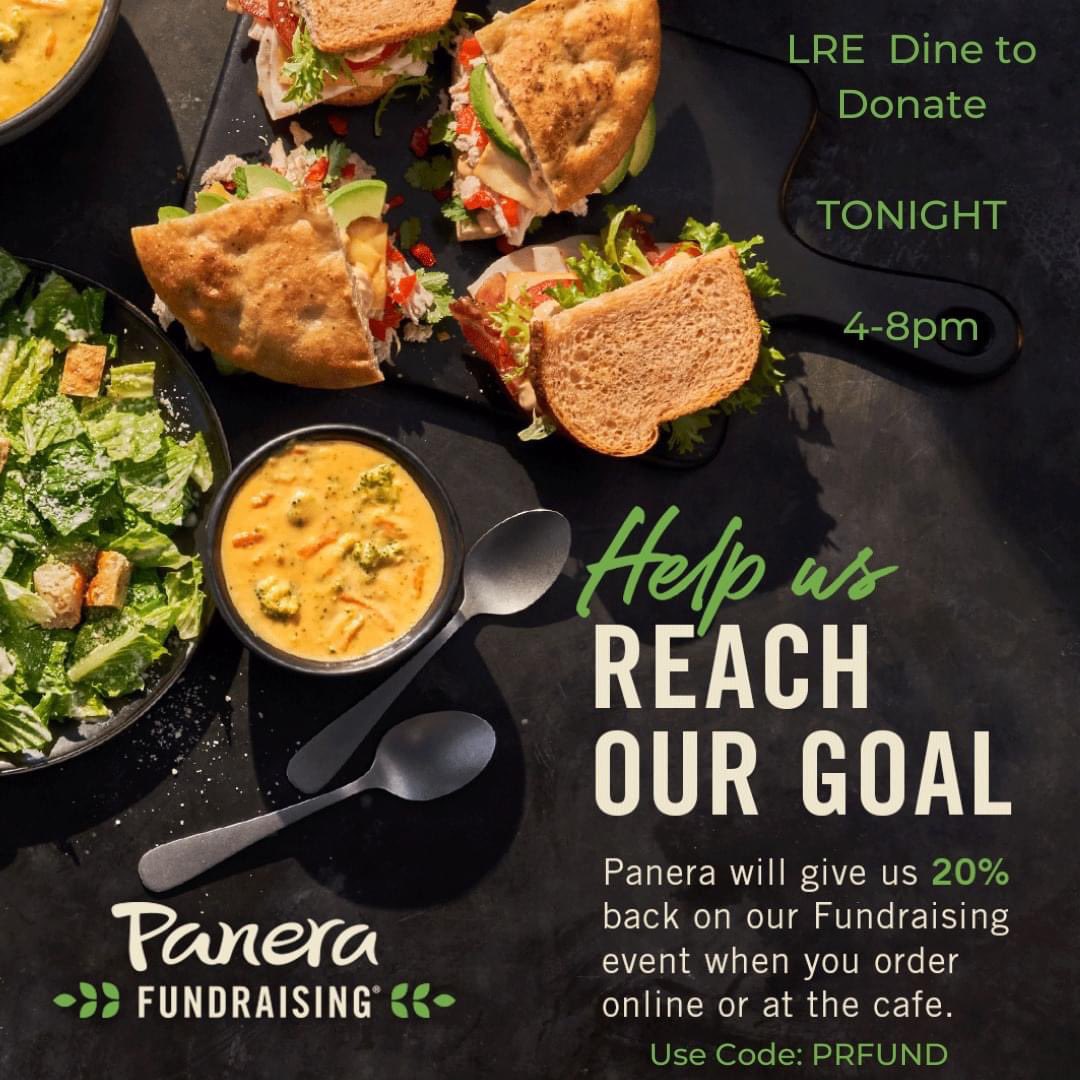 LREPTO's tweet image. Hope to see you at Panera Bread  on 96th Street tonight between 4 and 8! Take the night off from cooking and support Lantern Road!  Order at the cafe or online for Rapid Pick-Up, Curbside, and Delivery using the promo code listed on our flyer (PRFUND).