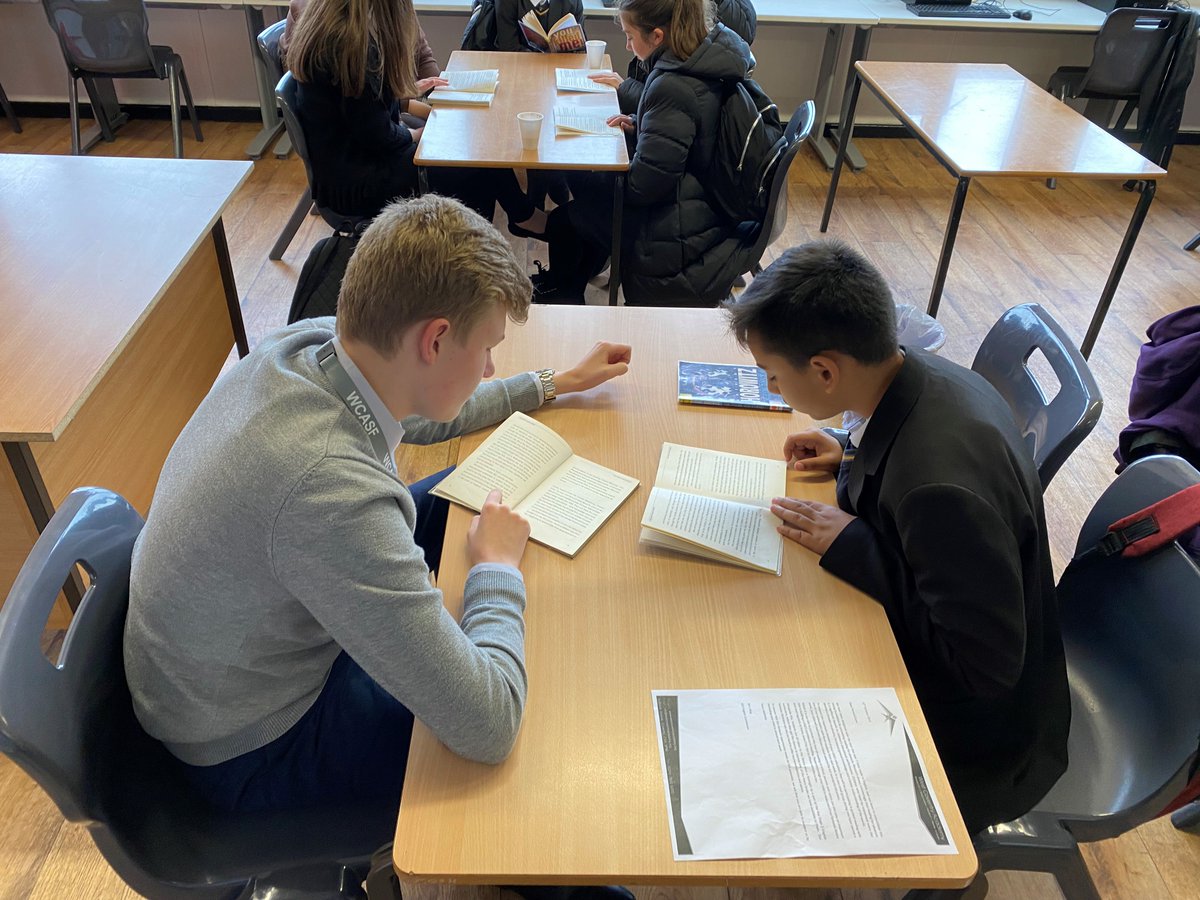 WCA6thForm's tweet photo. Everyone in 6th Form is encouraged to take on  Enrichment activities &amp; develop their interpersonal skills &amp; qualities alongside their academic progression. Some pics from lunchtime of our 6th form Leaders for Readers supporting new Yr7 to improve their reading skills, great work! https://t.co/MB84F4ErC4