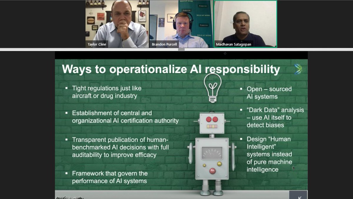 Marlabs's tweet photo. Ways to operationalize #AI responsibility - @MSatagopan
The Responsibility Of Artificial Intelligence
Join: https://t.co/o7NuEG1xfm
Webinar ID - 679-319-859
#ethicalai #responsibleai #aiethics #aidriven #alternativeworkforce #artificialintelligence #ai #forrester #marlabs https://t.co/R2BEGdGZsa