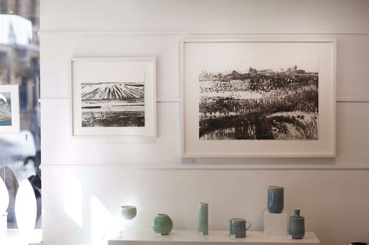 Delighted to be showing my monochromatic landscape prints @CCAandCCC Winter Exhibition.