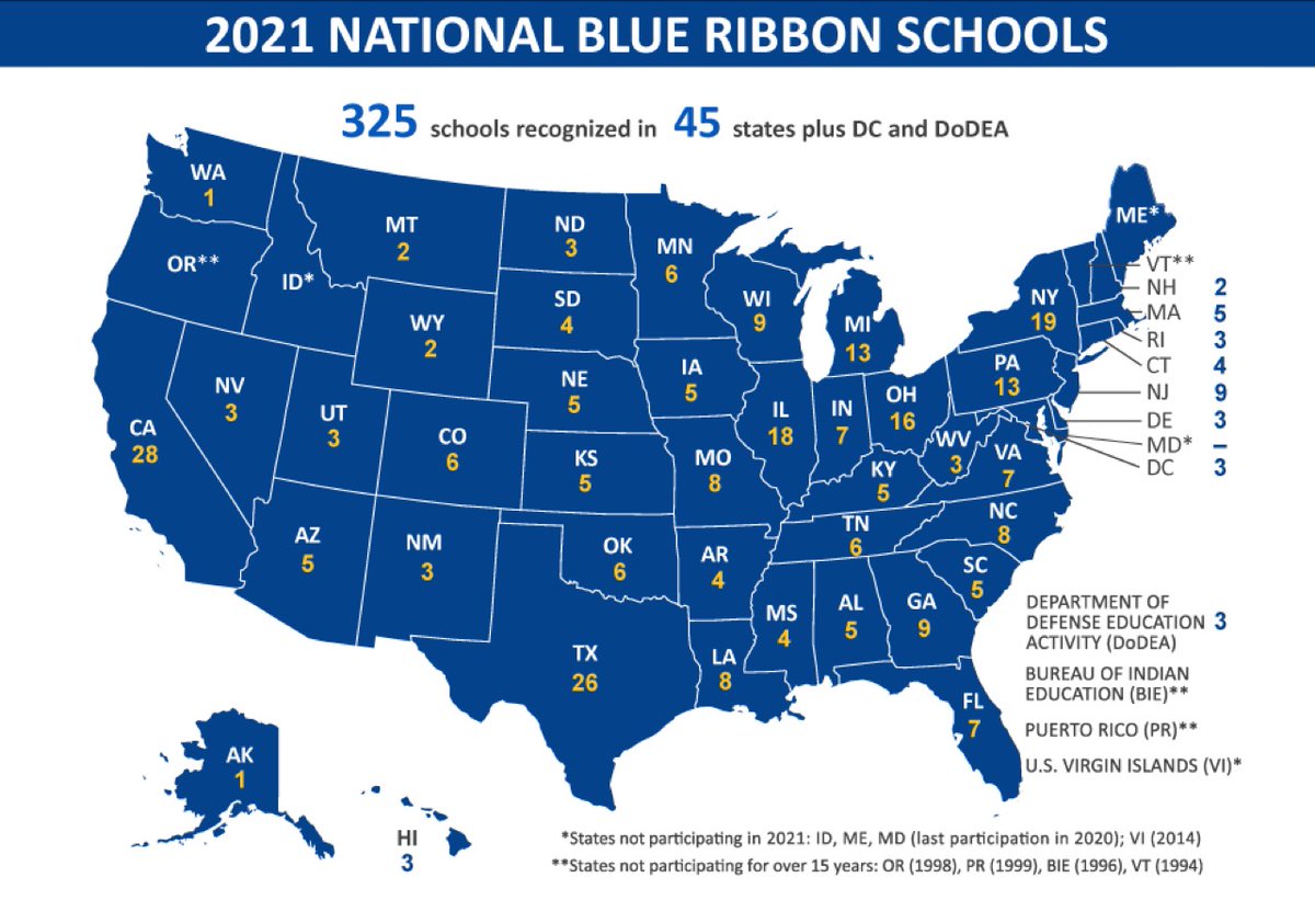 MoorePublicSch's tweet photo. HUGE congrats to @TheBrinkBobcats! They were honored Nov. 5 at the @NatlBlueRibbon Schools awards in Washington, D.C. Only 325 U.S. schools got the title; 6 from OK. Principal Dan Schwarz, Christa Chaney &amp; @WestmooreHS Principal Joe Ross accepted the award! 🏆#mpspride #nbrs2021 https://t.co/QBh1qlBO2e