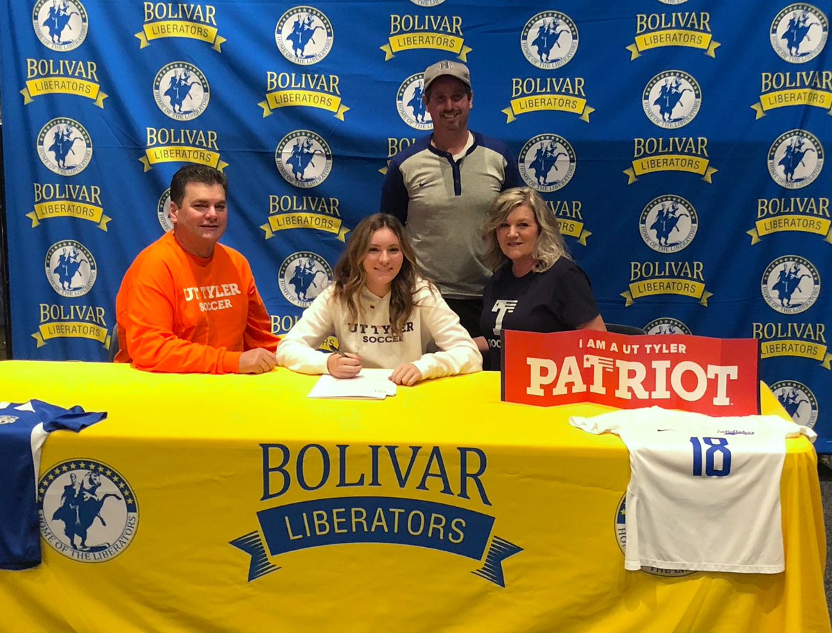 LiberatorsNOW's tweet photo. Congratulations to London Wilson on signing today with University of Texas-Tyler for soccer!!! #GoLiberators https://t.co/FjEOihMBax