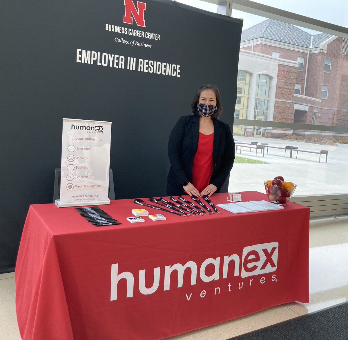 CunningAngelina's tweet photo. Looking for an internship? We're at @UNLincoln today!! So, swing by to learn more about how we help develop individuals and teams to their fullest potential!! #internships @Humanex https://t.co/HuqfmSTnc5