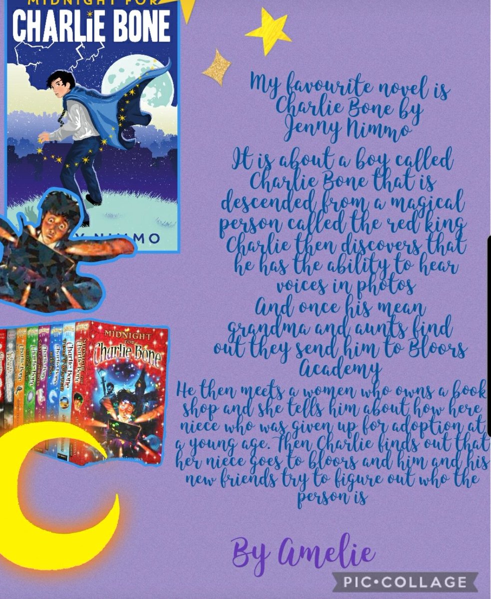 Thankyou to Amelie in 1m1 for this fantastic recommendation of 'Charlie Bone' by Jenny Nimmo. Another one added to our list 🙂⭐ #airdriereads