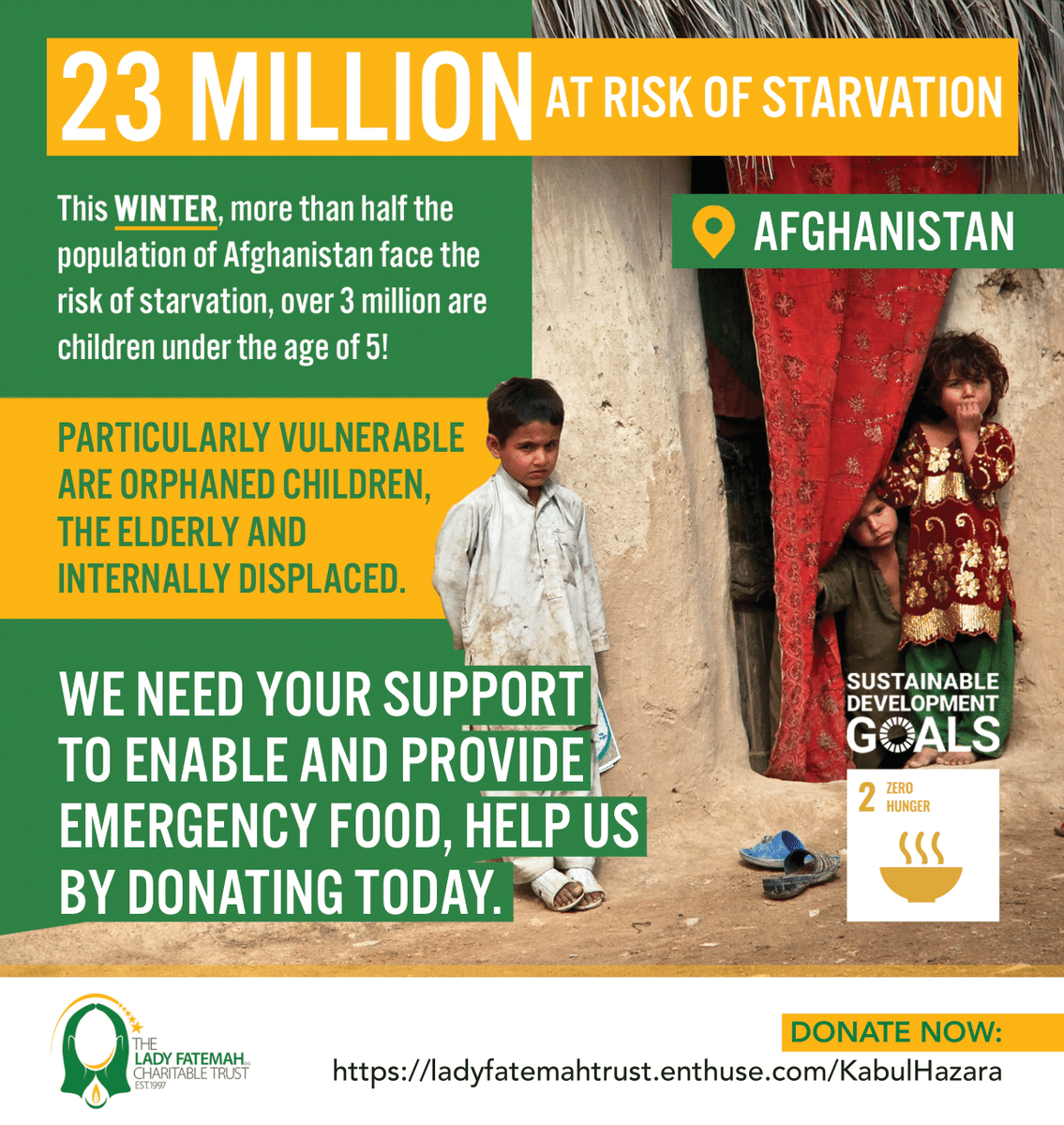 LFTrust's tweet photo. We will work daily on the ground to determine the best way of saving lives, help us today by donating now🔗⁠

https://t.co/KscXcjIqOC

Please show your deepest generosity in these desperate times of need for the people of Afghanistan.

#emergencyaidinafghanistan #lftrust https://t.co/rL6XgDocqn