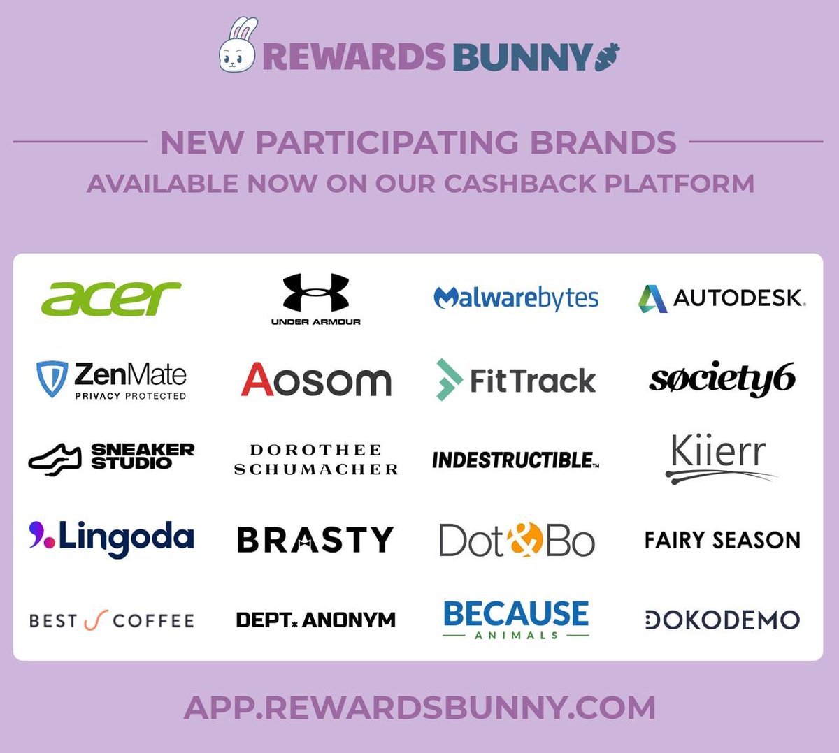 rewardsbunny's tweet photo. HUGEEEEEE BRANDS ON-BOARDINGGGGG!!! LFG!!! 🚀💥

Just in time for the holidays seasons, shop till you drop and earn as you please with our Rewards Bunny Cashback Platform 🛍🛒🎁

💰 https://t.co/2GcsMhpzJK 🤑💲#RBunny #BSC #Binance #Crypto #BTC #BNB #BSCGems #DeFi #NFT #Ethereum https://t.co/umCZepaRte