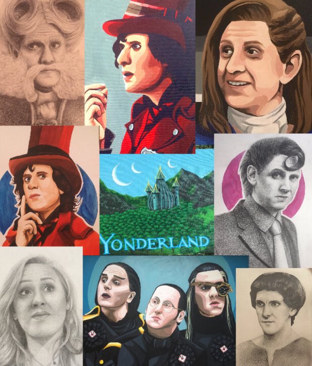 Elder_Robin_'s tweet image. All of my yonderland artwork for Yonderlands 8 year anniversary!!  Thank you @Lazbotron @realmatbaynton @benwillbond @MarthaHD @JimHowick @simonfarnaby for creating my favourite programme in the world.