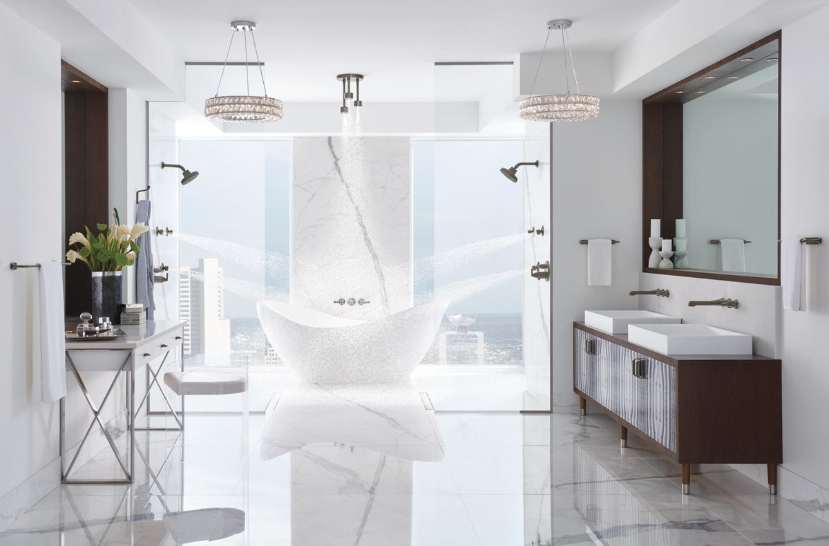 brizo's tweet photo. From transitional to contemporary, the versatile configurations of the Levoir Bath Collection offer limitless designs. https://t.co/YJmuOy0hzC https://t.co/d212MAxguI