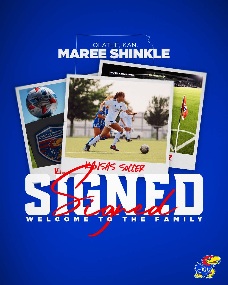 𝒲𝓇𝒾𝓉𝓉𝑒𝓃 𝒾𝓃 𝒾𝓃𝓀 🖊️ ✍️ » Maree Shinkle ⚽️ » Forward | Sporting Blue Valley 📍 » Olathe, Kan. #RockChalk x #NationalSigningDay