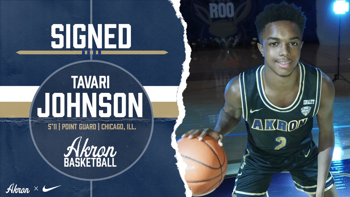 🚨Tavari Johnson (<a href="/Tavarijohnson5/">Tavari Johnson</a>) Signs NLI to play hoops with Akron <a href="/ZipsMBB/">Akron Zips MBB</a>🔥 
#1Akron 🦘 #FindAWay

Full Release 👉 bit.ly/3wHtAPW