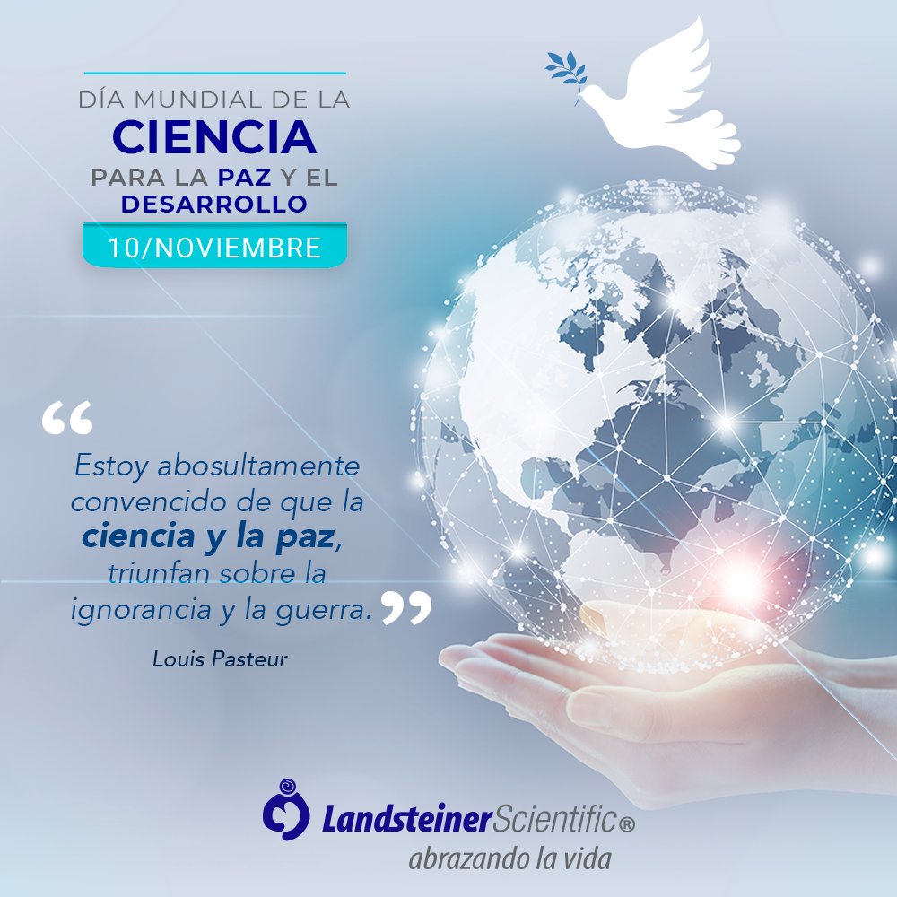 Hoy celebramos el #DíaMundialdelaCienciaparaLaPazyelDesarrollo
La ciencia nos ayuda a comprender el mundo que nos rodea, nos permite hallar soluciones a los nuevos desafíos económicos, sociales y ambientales para construir un futuro sostenible.
#LandsteinerMx