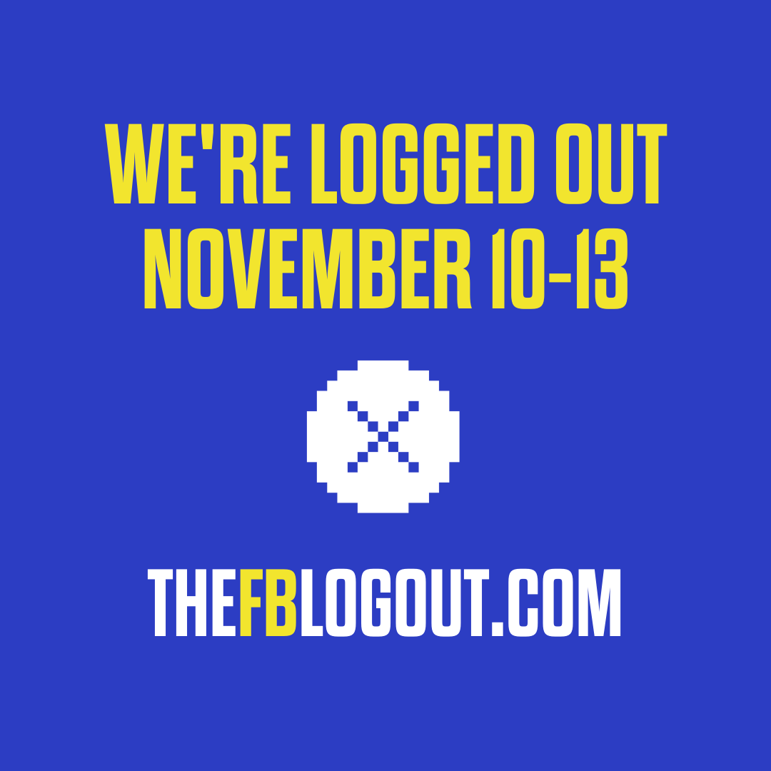 organiz_org's tweet photo. 40+ groups + thousands of individual pledgers are coming together in a cross-movement action against Facebook. We will be logged out of Facebook from Nov 10-13
Let’s show Facebook that we make or break their platform. ✊🏾 #FacebookLogout
Learn more at: https://t.co/B24WUdC9Zq https://t.co/pu0lZ9Qipo