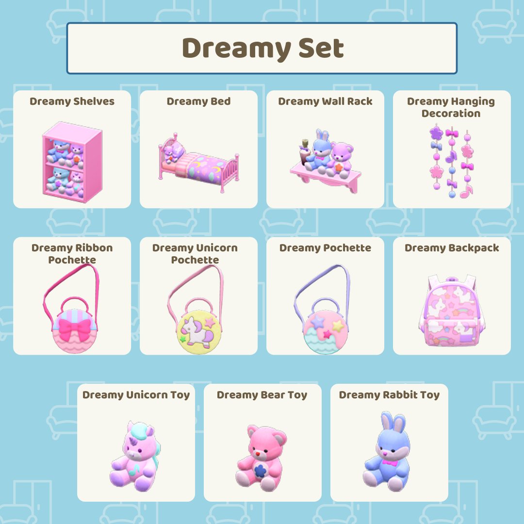 Dreamy pochette, Animal Crossing (ACNH)