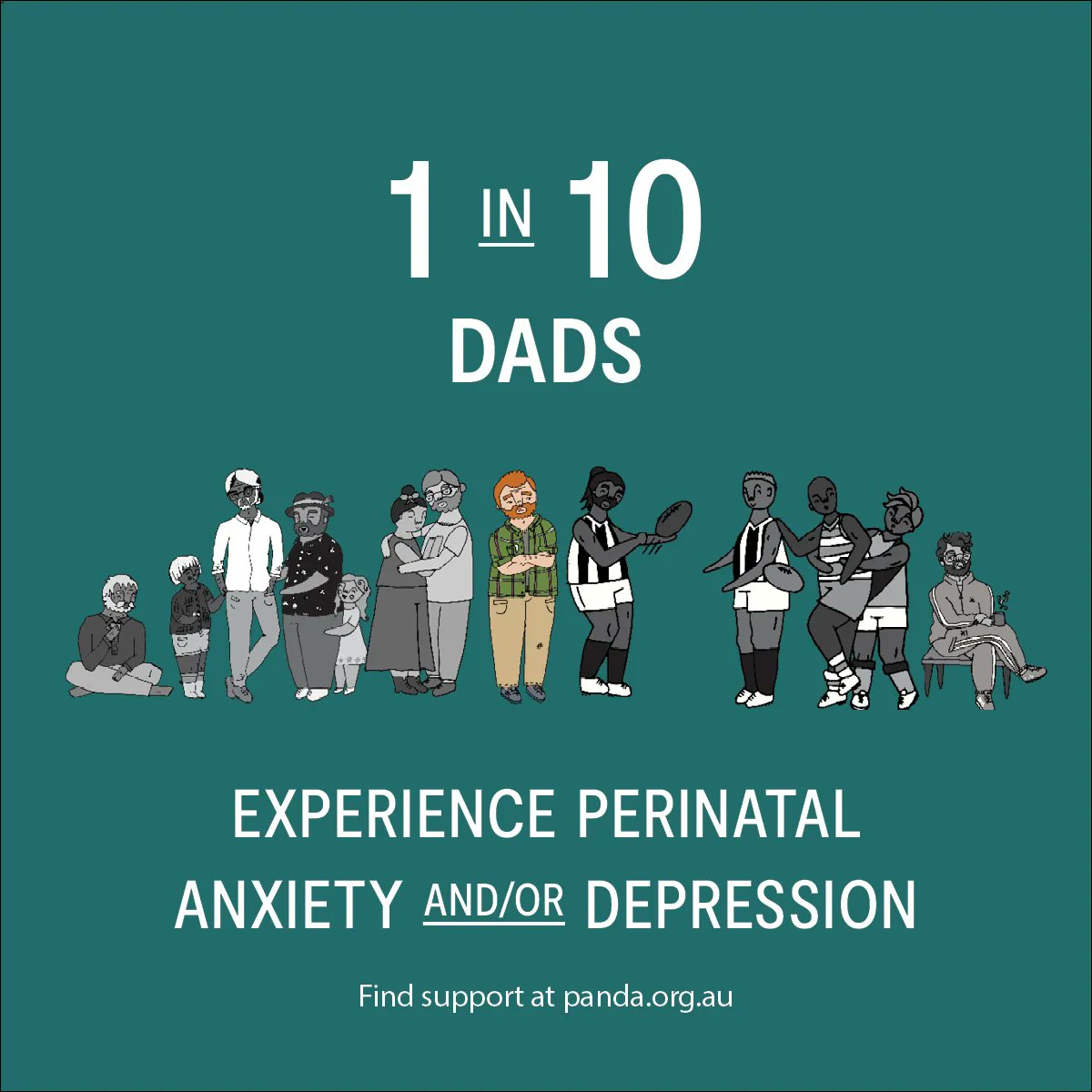 TweddleAus's tweet photo. #Dads play a significant role in the social, cognitive, emotional &amp; physical wellbeing of their children from babies to adulthood. And yet 10% of dads experience mental health problems in the first parenting year. Help is available here https://t.co/MvUVqliFJy #PMHW21 #pmhweek https://t.co/DgjfhY4vQT