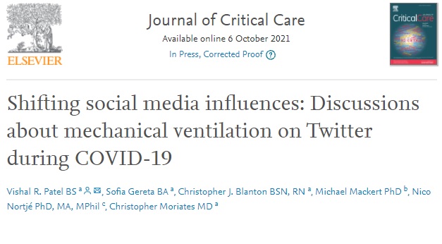 Worked on an interesting article re Twitter and Mechanical Ventilation  
sciencedirect.com/science/articl…
