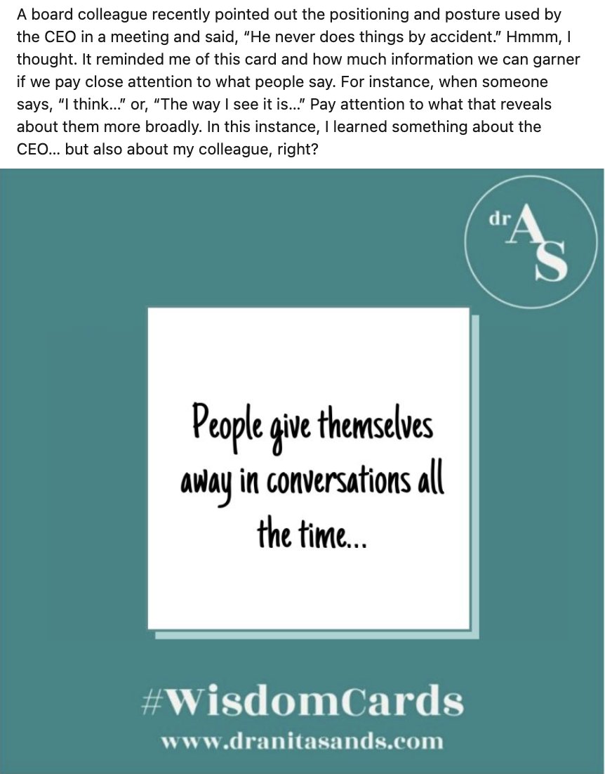 DrAnitaSands's tweet photo. #WisdomCard https://t.co/DPuBNZdU8a