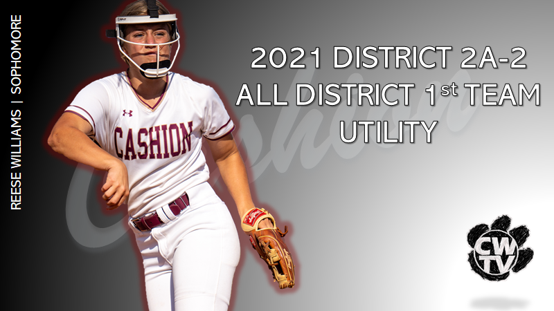 TvCashion's tweet photo. SOFTBALL AWARD SEASON!
DISTRICT 2A-2 FIRST TEAM UTILITY
CONGRATS SOPHOMORE REESE WILLIAMS!

#cashionsoftball #allwedoiswin @reesehartlyn 
@kourtneyann21 https://t.co/ObWjRRWiaB