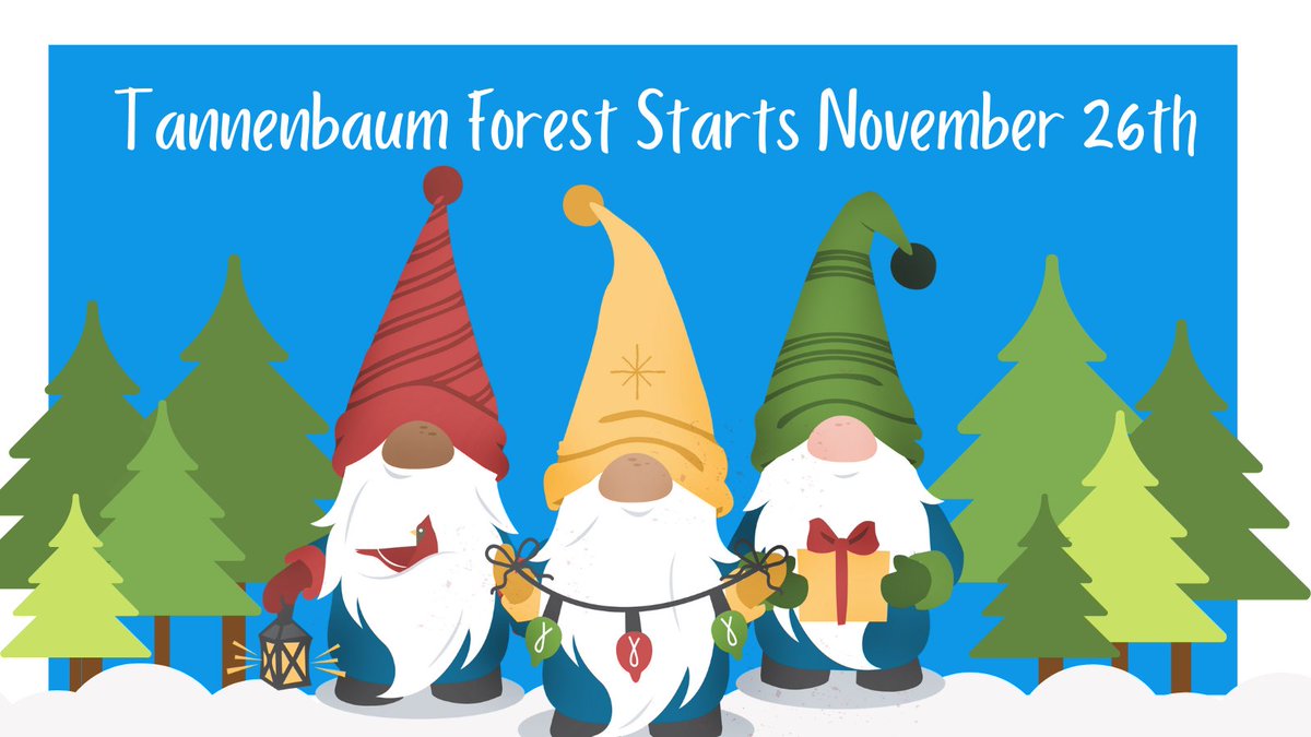 Tannenbaum Forest returns to the Amana Colonies! Fridays, Saturdays, and Sundays starting Nov 26th.  Check out the website for more details. amanacolonies.com/things-to-do/f…