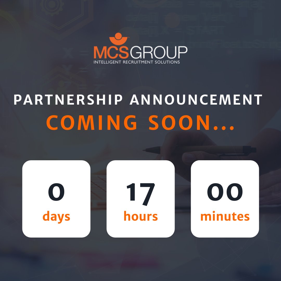 MCSGroupBelfast's tweet photo. Less than 24 hours until our EXCLUSIVE recruitment partnership announcement 📢📢📢
Keep your eyes peeled to find out who MCS will be working with exclusively...
#innovation #technology #engineers #annoucement #tech #mcsgroup #contentmanagementsystems https://t.co/Igx9Leti3i