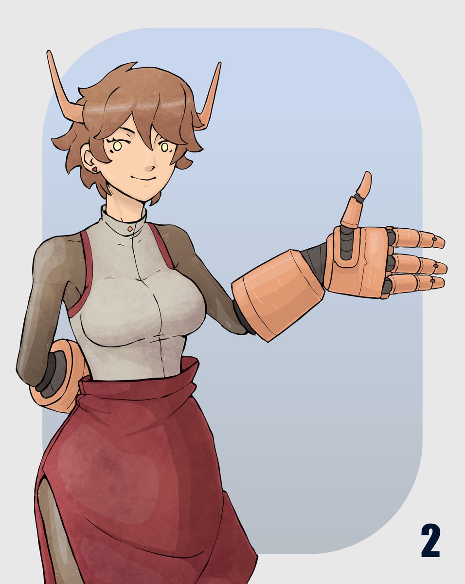 Kakolbus's tweet photo. 👕Which outfit do you like more?

#oc #art #characterdesign #digitalart #robotlimbs https://t.co/BzoVkRZ19H