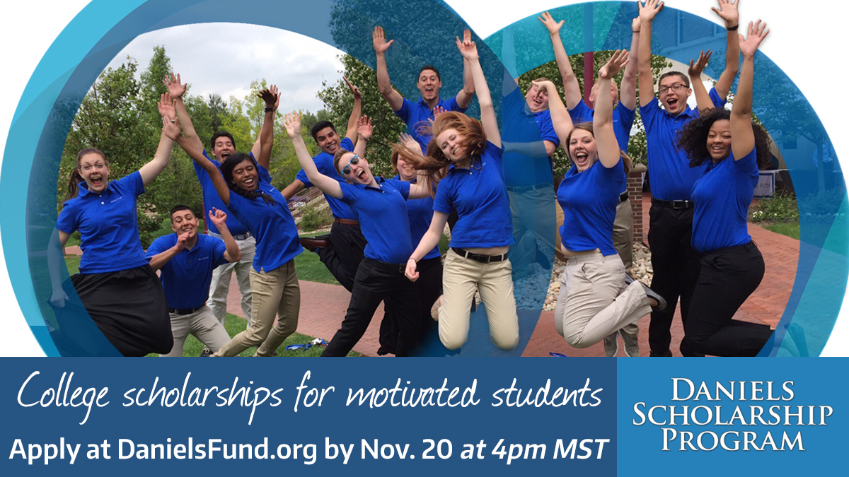 CHSAA's tweet photo. The Daniels Scholarship Program is a great opportunity for athletes and other motivated Colorado students to earn a bachelor’s degree that helps them build a successful career and rewarding life. Application deadline EXTENDED until Nov. 20! Apply at https://t.co/VveSqNpKvh! https://t.co/NBJ9rPbGkc