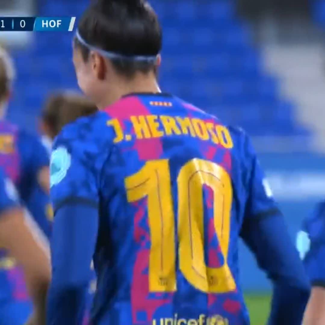Hermoso has now scored the earliest and latest goal in the @UWCL this season 👏⏱

🎙🏴󠁧󠁢󠁥󠁮󠁧󠁿👉