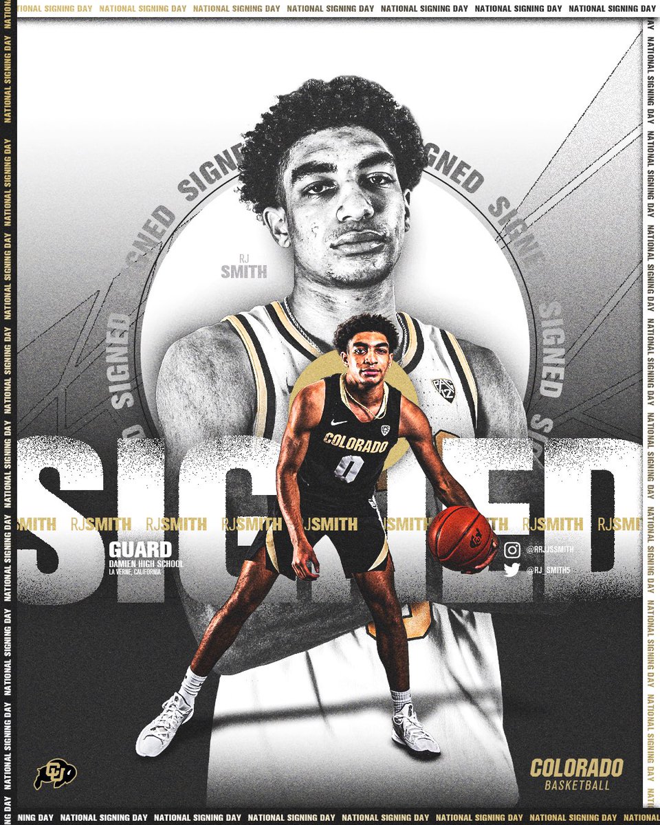 CUBuffsMBB's tweet photo. The newest member of the herd 🦬

Welcome to Boulder, @rj_smith5 

#GoBuffs https://t.co/DXW70aybT4
