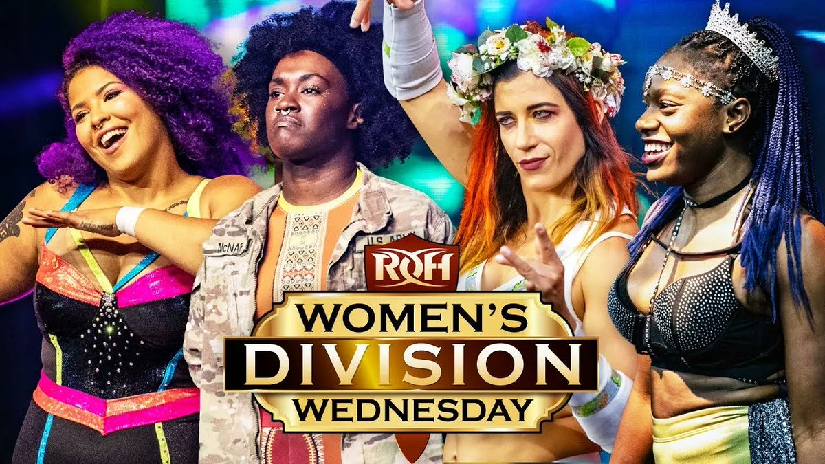 ringofhonor's tweet photo. It’s Women’s Division Wednesday! Don’t miss @VVonstarr @TheGiaScott 🆚 @TrishAdora202 @willowwrestles tonight at 7 PM ET exclusively on our YouTube channel: https://t.co/83IIoEJHOq

#ROHWD https://t.co/eoHHUfagiv