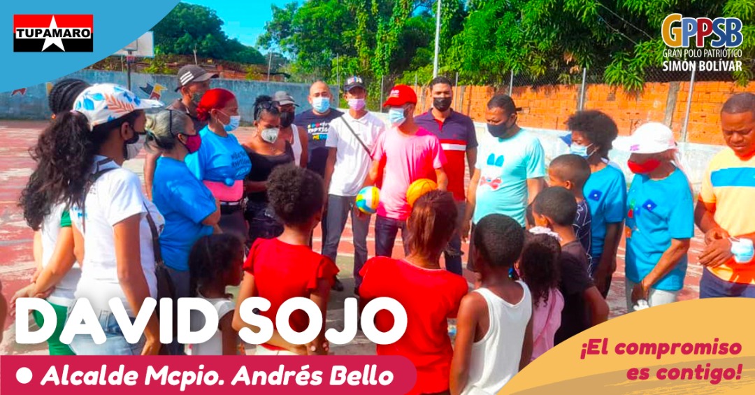 DavidSojoMRT's tweet photo. ¡Copa David Sojo! 🏆 Entregamos a la juventud de la comunidad "Las Mercedes I" pinturas para el embellecimiento de la cancha y también unos balones de basket para comenzar con el torneo y la recreación de nuestros jóvenes. 
Andrés Bello 🤝 ¡EL Compromiso es Contigo! https://t.co/VKfonEuZPx