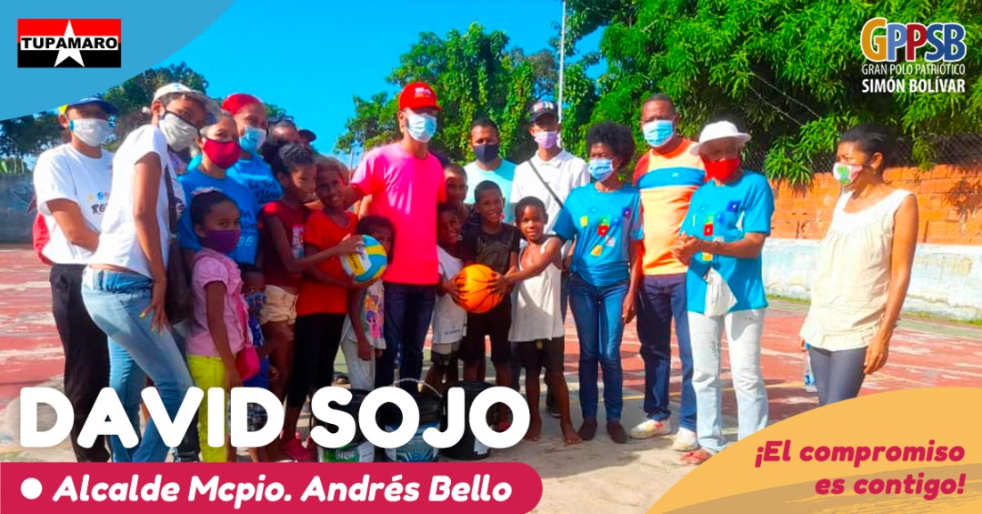 ¡Copa David Sojo! 🏆 Entregamos a la juventud de la comunidad "Las Mercedes I" pinturas para el embellecimiento de la cancha y también unos balones de basket para comenzar con el torneo y la recreación de nuestros jóvenes. 
Andrés Bello 🤝 ¡EL Compromiso es Contigo!