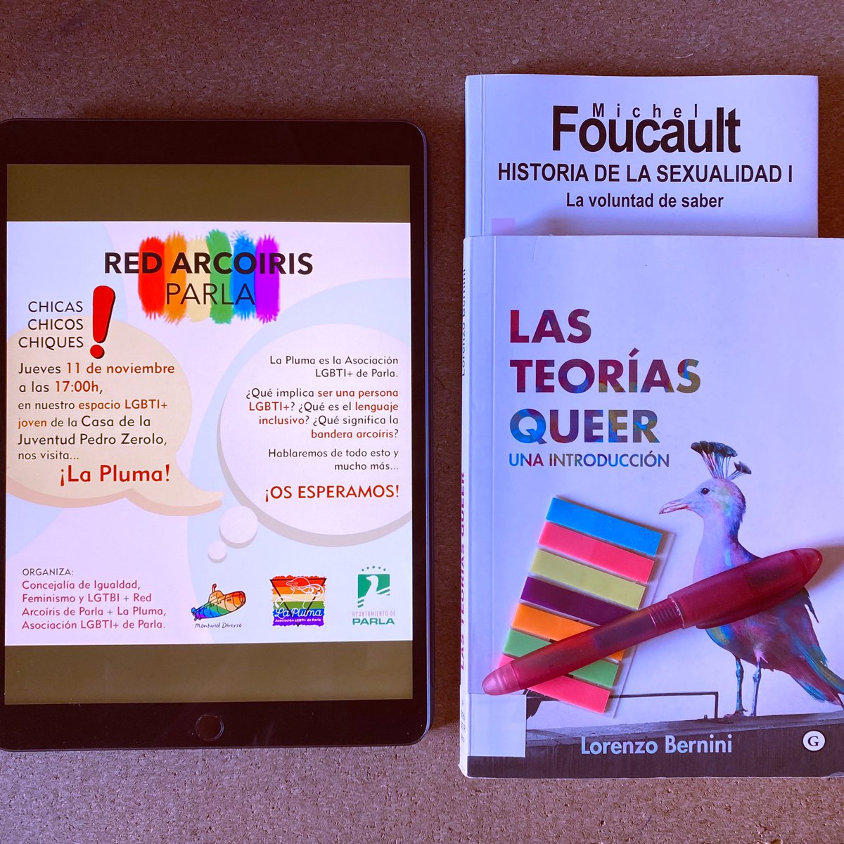 laplumaparla's tweet photo. 📣 ¡No queda nada! MAÑANA jueves 11, de 17:00 a 18:30h nos veremos en la Casa de la @Juventud_Parla en el espacio #RedArcoirisParla.
¿LGBTI+..? del sexo asignado a la identidad de género, claves sobre la construcción del 'yo'.
¡Nos vemos mañana! 🏳️⚧️✊🪶🏳️🌈 https://t.co/LZ3Sfy6RE1