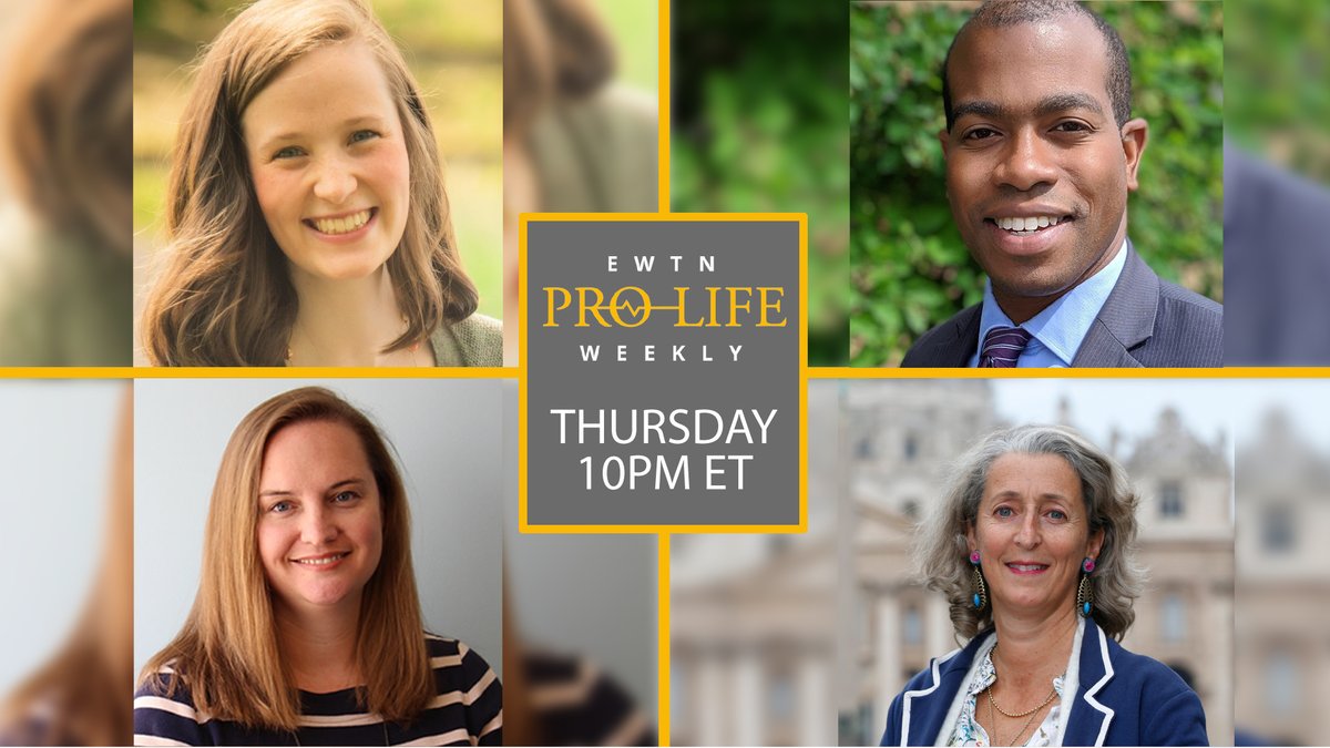 EWTNProLife's tweet photo. Tomorrow @CatSzeltner welcomes:
• Megan Kreft on how she was fired from a Catholic hospital for refusing to prescribe the morning-after pill
• Louis Brown, of @CMFCURO
• Autumn Christensen of the @SBAList
• Aude Dugast, postulator for venerable Dr. Jérôme Lejeune
Tune in! https://t.co/kL3DwNaLs8