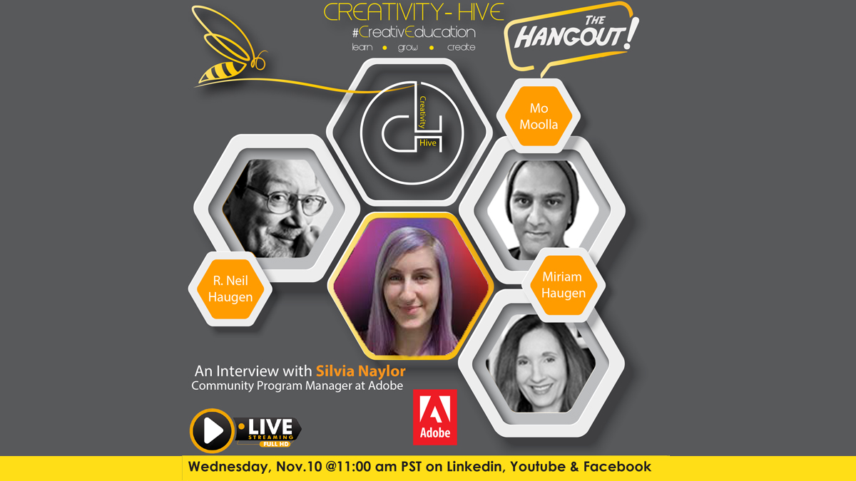 creativityhive1's tweet photo. Join us as we get to know Sylvia Naylor, Community Program Manager at Adobe. https://t.co/FQqQfZunzv https://t.co/6lVFDllyWW