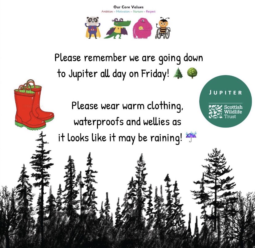 MrBlairBPS's tweet photo. ππ³Jupiterπ³π
On Friday we are going to Jupiter with @beanxnursery πππ³
Please wear warm, waterproof clothes and wellies π
A school packed lunch will be provided, please pre order your child a blue lunch option if you can π
#BPSBackToNature https://t.co/eBxcyYhdlP