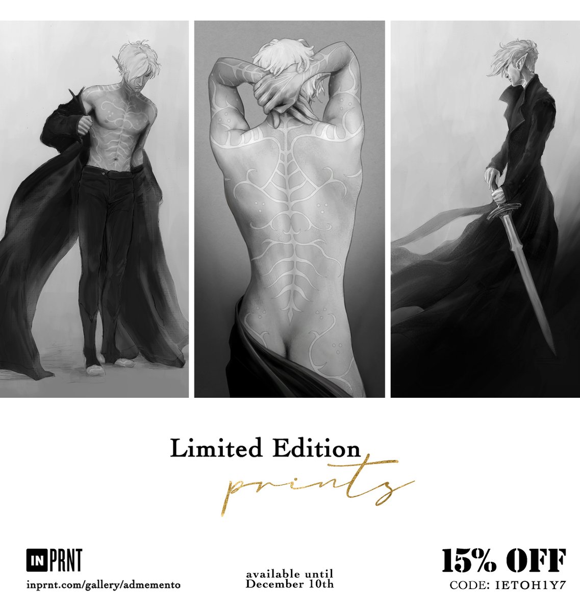NykoAleksander's tweet photo. Sooo... I decided to bring back the Limited Edition prints from last year - with some changes. 
Plus 15% off! :D
https://t.co/lANgZeb7bg

Want 25% off, or request a print? Join my Patreon*: https://t.co/tkRMzH2kQ3
*I no longer post fanart there.

#Fenris #DragonAge #BlueWraith https://t.co/zNjrwYD4Up