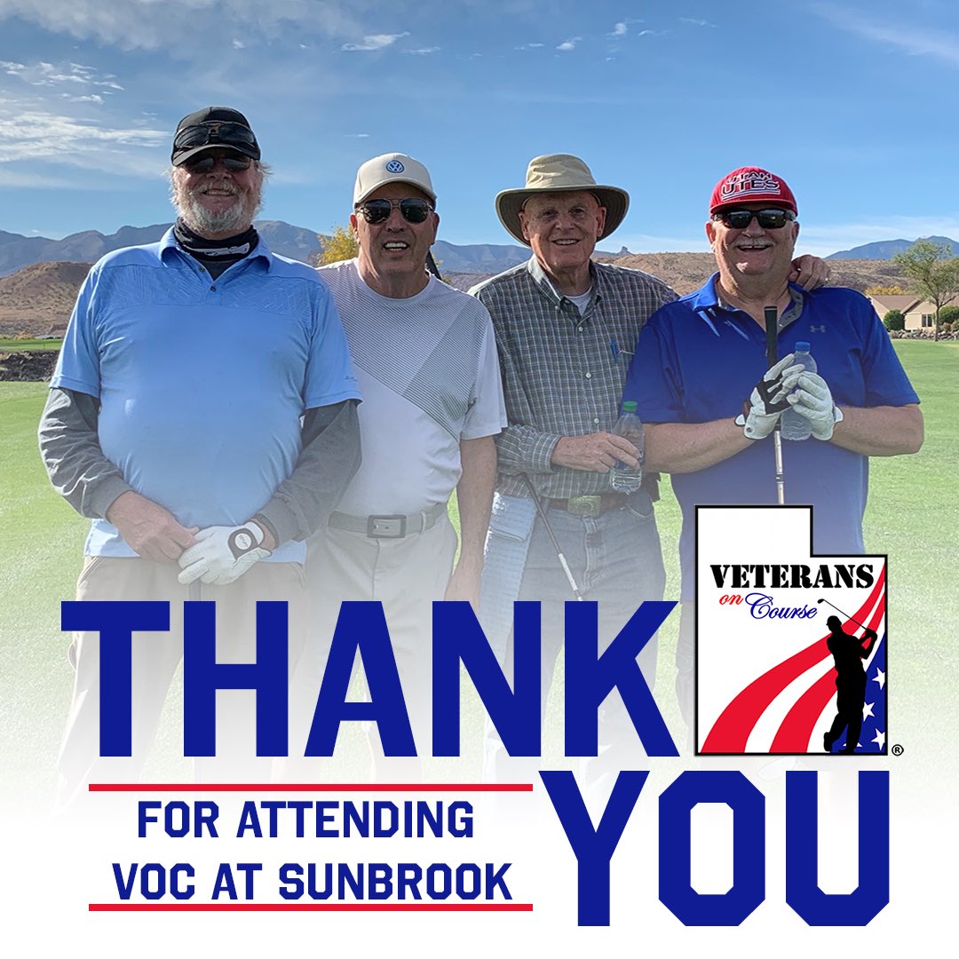 That’s a wrap! 🇺🇸 Thank you to everyone who participated in 2021 #VeteransonCourse. The UGF hopes you had a great time and made new lifelong golf buddies. ⛳️ 

The new schedule will be released at utahgolffoundation.org in early spring 2022! #Utahgolf