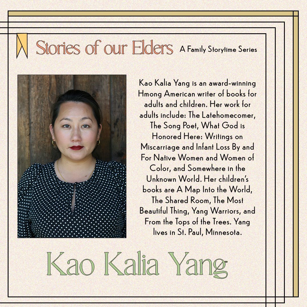 Join the AARC on Saturday, December 4 at 10 AM CST for the next session in our series Stories of our Elders - The Most Beautiful Thing! Joining us in this FREE storytime series will be Kao Kalia Yang!
RSVP today and save your spot at aarcatx.eventbrite.com
#familytime #storytime