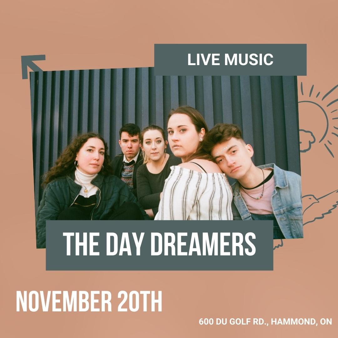 The Day Dreamers are coming to <a href="/HammondGolfCC/">Hammond Golf & CC</a> on November 20th! 
//
The Day Dreamers viennent à Hammond Golf le 20 novembre!

Get your tickets now:
hammondgolf.com/product/the-da…