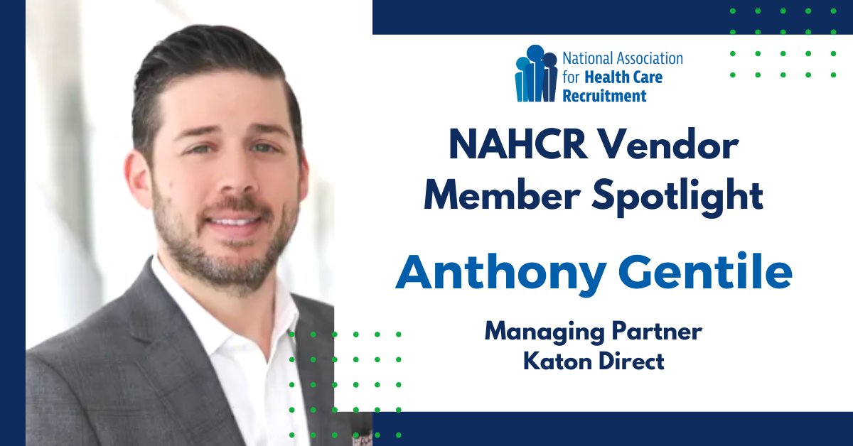 NAHCR's tweet photo. #NAHCR Vendor Member Spotlight: Meet Anthony Gentile, Managing Partner at @KatonDirect. Read more about Anthony and Katon Direct at https://t.co/F7NzMSaLkz

#NAHCR #vendorspotlight https://t.co/1W3PSaLr1C