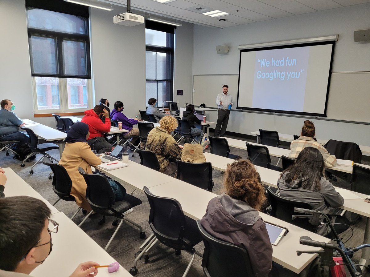 In my non-writing time I teach at the University of WA Tacoma. Today I have author (and NaNoWriMo participant) <a href="/erikhanberg/">Erik Hanberg</a> guest speaking in my Living and Working in a Virtual World class.