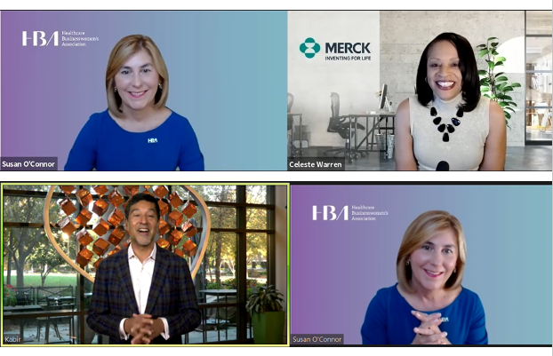 Suzmoconnor's tweet photo. Grateful to connect with @NathKabir &amp; @CRWDiversity &amp; their teams to recognize the @Merck’s Women’s Network &amp; @OtsukaUS’s Network of Otsuka Women. These leaders have charted a path forward for a future of abundant promise for women in our industry. #HBAACE #HBAAC21 #HBAimpact https://t.co/HjdMJWqrmd