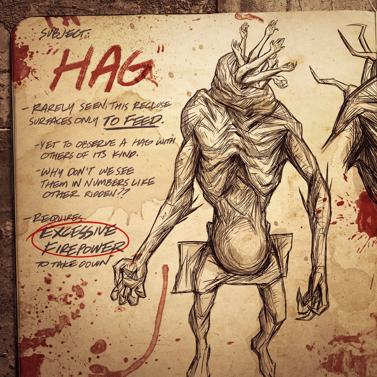 back4blood's tweet photo. Try to keep a minimum of 6 feet distance between you and a Hag. #Back4Blood https://t.co/ZCuW3bnb52