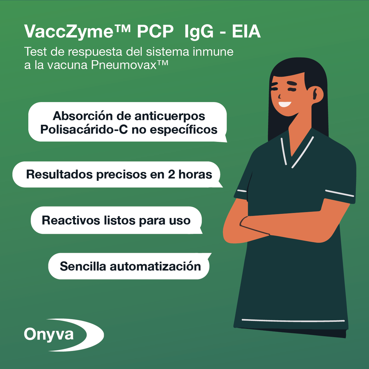 OnyvaSRL's tweet photo. #VaccZyme™PCP IgG - Kit #IgG #Polisacárido #Capsular #Pneumocócico
Los ensayos VaccZyme™ de #BindingSite son #específicos, #precisos y están optimizados para las diversas aplicaciones de la medición de la respuesta inmune específica a Pneumovax™ https://t.co/N654Pv3ZV5