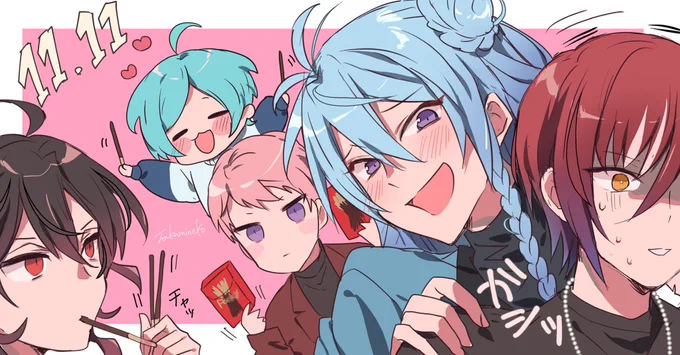 「な〜つ〜め〜くんっ❤️
今年もにいさん達と楽しいポッ◯ーの日を過ごしましょうねぇ〜!」
(※去年参照) 